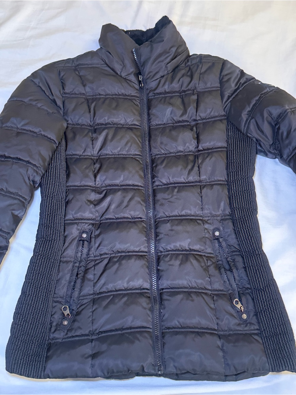 Nautica Black Puffer Jacket S Water Resistant